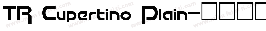 TR Cupertino Plain字体转换